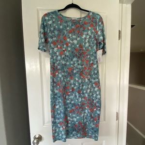 LuLaRoe Julia dress.  Size M fits size 8-10 NWT